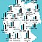 Warmmiete für eine Studenten-Musterwohnung in beliebten deutschen Universitätsstädten in Euro