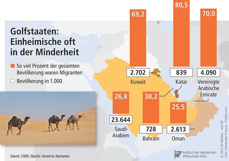 Anteil der Migranten in der Bevölkerung