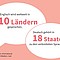 ... weltweit in 110 Ländern gesprochen, Deutsch gehört in 18 Staaten zu den verbreiteten Sprachen